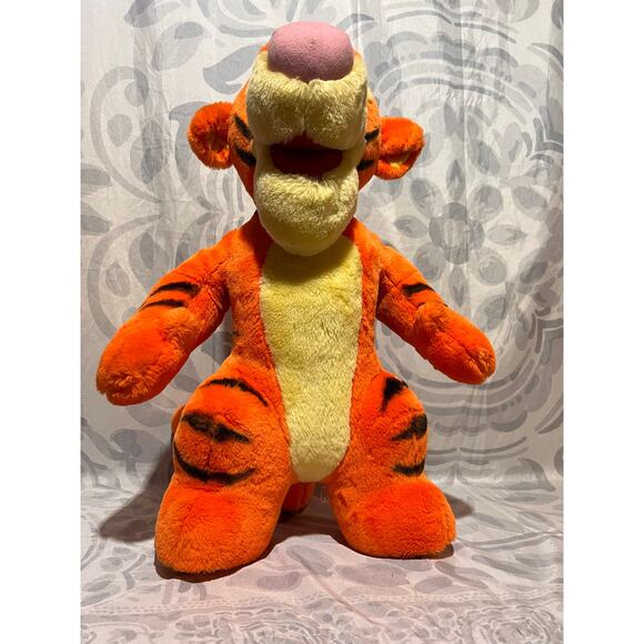 Vintage 90s Disney Store Tigger Large 22" Stuffed Plush Winnie The Pooh Toy - Picture 2 of 12